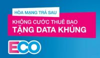 ECO69, ECO99, ECO149, ECO169 - Gói cước VinaPhone trả sau không cước thuê bao