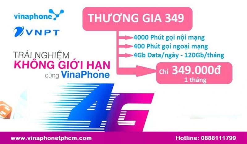 Đăng ký gói Thương Gia 249 VinaPhone miễn cước thuê bao tháng