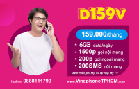 D159V gói cước nhiều ưu đãi của Vinaphone
