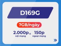 Gói D169G - D199G VinaPhone 8GB/ngày 250Phút ngoại mạng