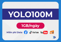 YOLO 100M MIỄN PHÍ  YOUTUBE - FB - TIKTOK VÀ 30GB/THÁNG